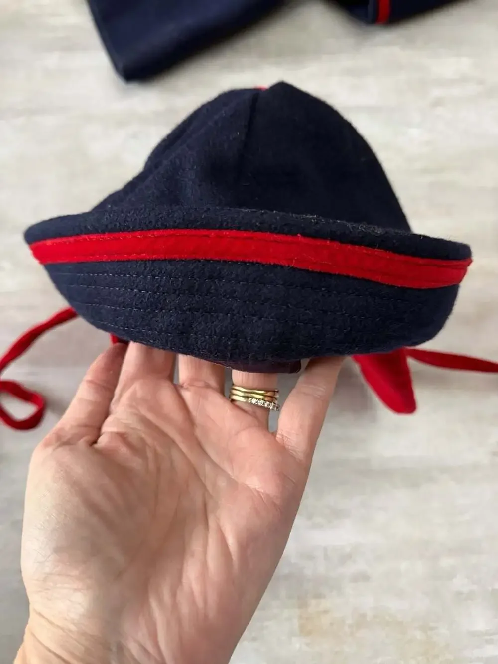 Vintage Rothschild Navy Wool Sailor Coat with Matching Hat‎ - Girls Size 4